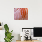 Flamingo Feathers in Pink-Schatten Poster (Heimbüro)