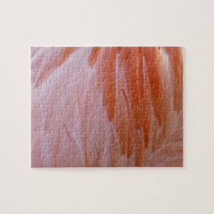 Flamingo Feathers in Pink-Schatten Puzzle