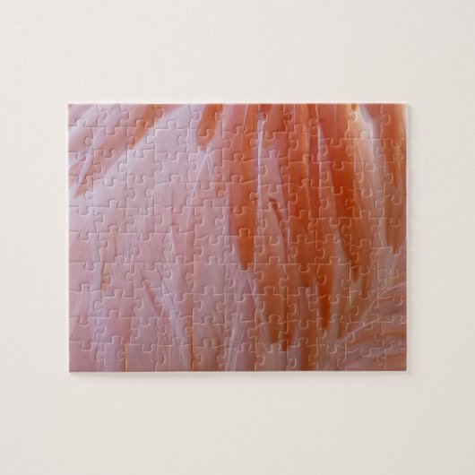 Flamingo Feathers in Pink-Schatten Puzzle (Horizontal)