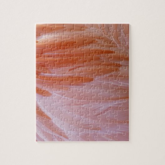 Flamingo Feathers in Pink-Schatten Puzzle (Vertikal)