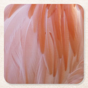 Flamingo Feathers in Pink-Schatten Rechteckiger Pappuntersetzer