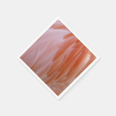 Flamingo Feathers in Pink-Schatten Serviette (Ecke)