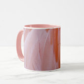 Flamingo Feathers in Pink-Schatten Tasse (Vorderseite Links)