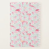 Flamingo Feathers on Polka Dots Planer (Rückseite)