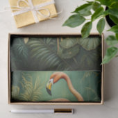 Flamingo Feathery Finery, elegant botanisch Seidenpapier (Geschenk)