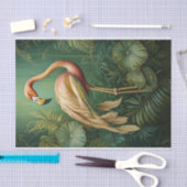 Flamingo Feathery Finery, elegant botanisch Seidenpapier (Handwerk)