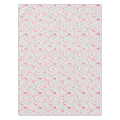 Flamingo-Federn auf Tupfen 2 Tischdecke (Vorderseite)