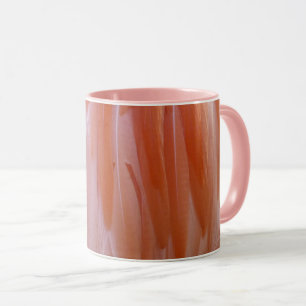 Flamingo Federn in Rosa-Tönen Tasse