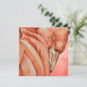 Flamingo Feiertagskarte (Stehend Vorderseite)