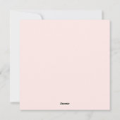 Flamingo Feiertagskarte (Rückseite)