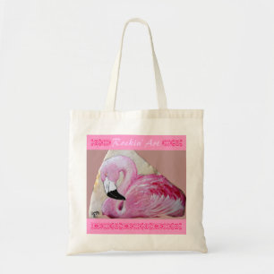 Flamingo-Felsen-Kunst Tragetasche