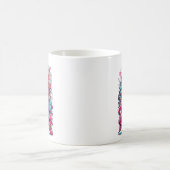 Flamingo Festivals Weihnachtsmannmütze und Brillen Kaffeetasse (Mittel)