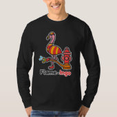 Flamingo - Feuerwehr bei frischen Tieren T-Shirt (Vorderseite)
