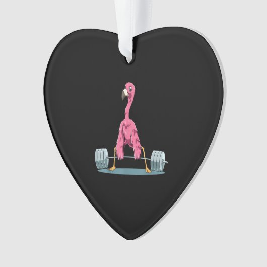 Flamingo-Feuerwerk Ornament (Vorderseite)