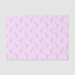 Flamingo Fever Pink Tropical Pattern Seidenpapier