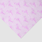 Flamingo Fever Pink Tropical Pattern Seidenpapier (Ausschnitt)