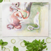 Flamingo Fiesta Küchentuch (Gefaltet)