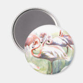 Flamingo Fiesta Magnet (Vorderseite/Rückseite)