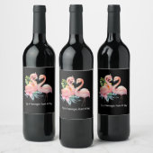 Flamingo Fiesta: Pool & Beach Party Weinetikett (Flaschen)