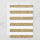 Flamingo First Birthday Invitation Girl Einladung (Rückseite)