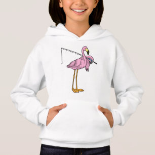 Flamingo Fishing Fisher Hoodie