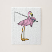 Flamingo Fishing Fisher Puzzle (Vertikal)