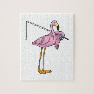 Flamingo Fishing Fisher Puzzle