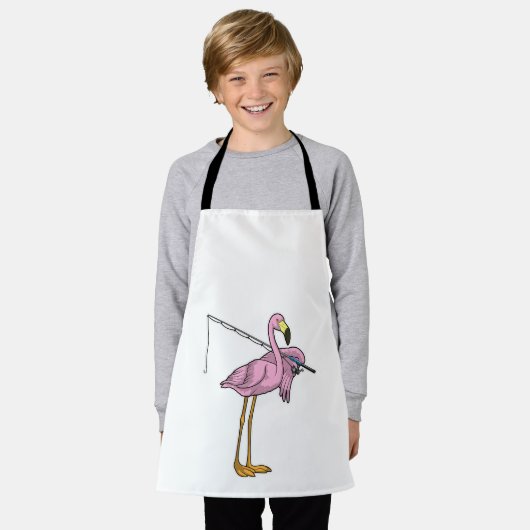 Flamingo Fishing Fisher Schürze (Getragen)