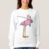 Flamingo Fishing Fisher Sweatshirt (Vorderseite)