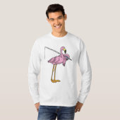 Flamingo Fishing Fisher T-Shirt (Vorne ganz)