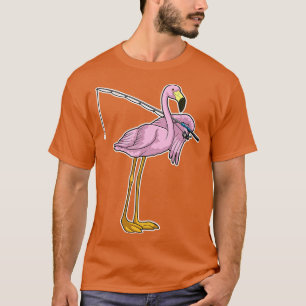 Flamingo Fishing Fisher T-Shirt