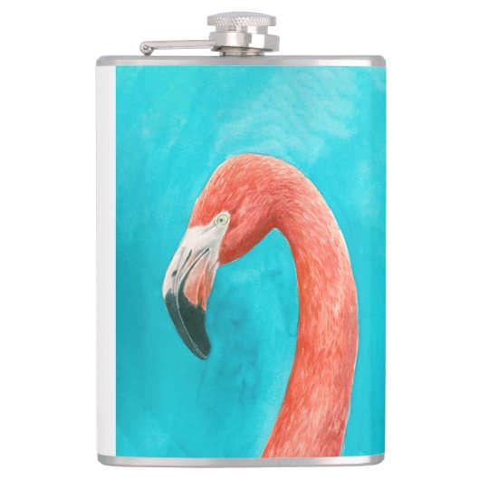 Flamingo Flachmann (Vorderseite)