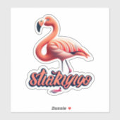 Flamingo Flair Dekorieren mit Stilklebern Aufkleber (Blatt)