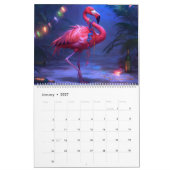 Flamingo Flair Wall Calendar 2026 Kalender (Jan 2027)