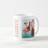 Flamingo-Flamenco-Tasse Kaffeetasse (VorderseiteRechts)