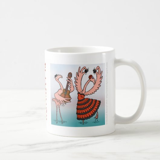 Flamingo-Flamenco-Tasse Kaffeetasse (Rechts)