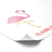 Flamingo (Flamin-Go!) Fotodruck (Ecke)