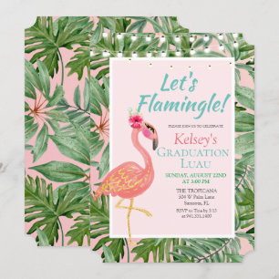Flamingo Flamingle Abschlussfeier Einladung