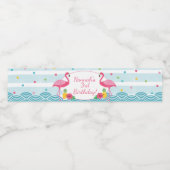 Flamingo Flamingle Party Water Bottle Labels Wasserflaschenetikett (Einzelnes Label)