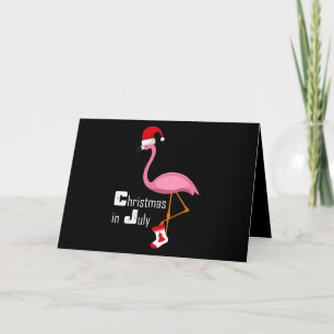 Flamingo   Flamingo Christmas im Juli Funny Party Karte