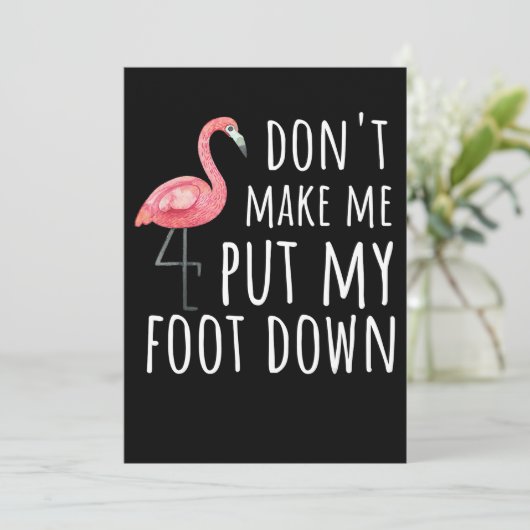 Flamingo Flamingo davon Make Put My Foot Down Save The Date (Stehend Vorderseite)