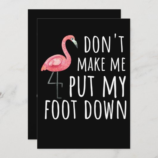 Flamingo Flamingo davon Make Put My Foot Down Save The Date (Vorne/Hinten)