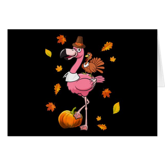 Flamingo | Flamingo Erntedank Halloween (Vorderseite (Horizontal))