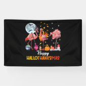 Flamingo|Flamingo Erntedank Halloween Banner (Horizontal)