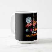 Flamingo|Flamingo Erntedank Halloween Kaffeetasse (Vorderseite Links)