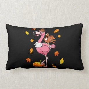 Flamingo  Flamingo Erntedank Halloween Lendenkissen