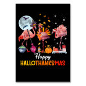 Flamingo|Flamingo Erntedank Halloween Tischnummer (Vorderseite)