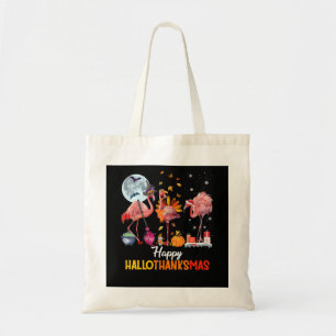 Flamingo Flamingo Erntedank Halloween Tragetasche