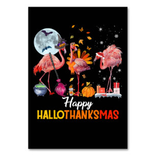 Flamingo Flamingo Erntedank Weihnachten Tischnummer