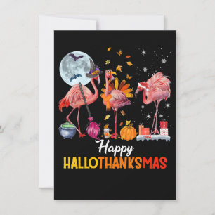 Flamingo Flamingo Erntedankfest Halloween Weihnach Einladung